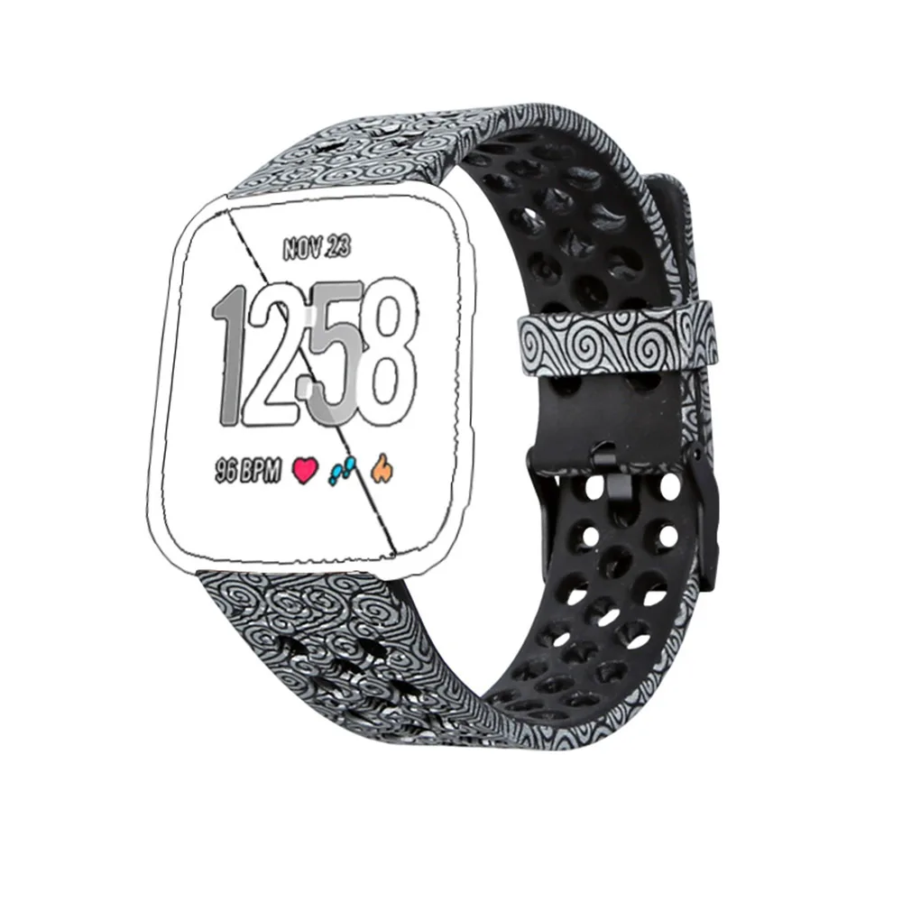 Ремешки для Fitbit Versa мужчин и женщин дышащие сменные ремешки Браслеты Для часы