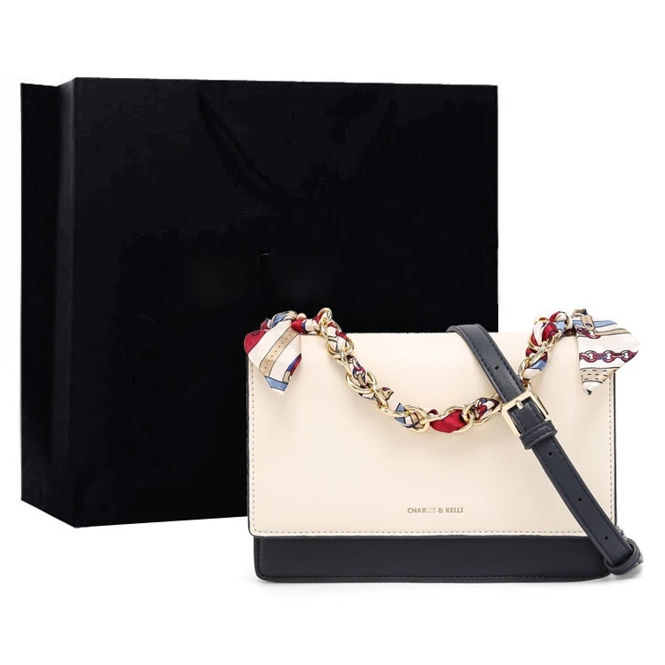 

Color Matching Handbags Women Bags Designer Chain Bag with Chain Wide 2021 Bag on Sale Silk Scarf Realer Women's Bags Cheap