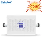 Lintratek AGC 70dB 3G 4G усилитель сигнала 1800 2100 Репитер сигнала GSM 2G 3G усилитель 900 2100 Усилитель 2G 4G репитер 900 1800