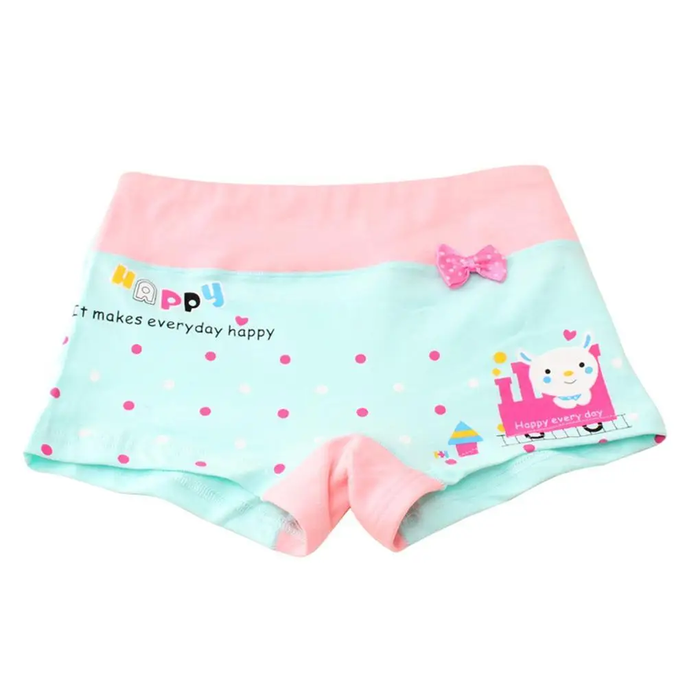 

Cute Bowknot Cartoon Animal Baby Girl Panties Kids Children Cotton Underwear