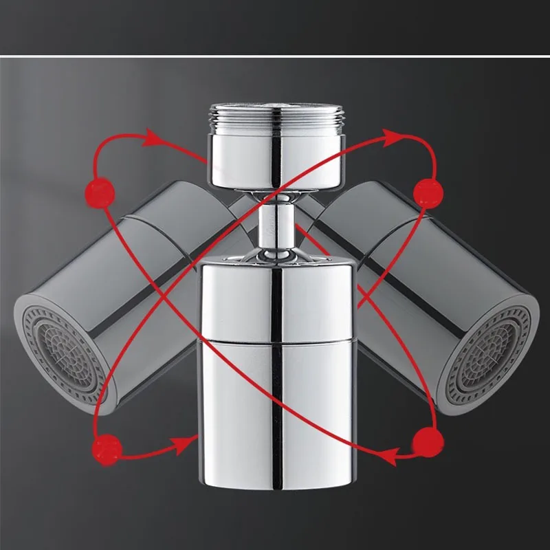 

Universal Rotating Faucet Splash Extension Mouthwash Aerator Splash-proof Head For Basin Faucet 2 Gear Adjustment Booster Water