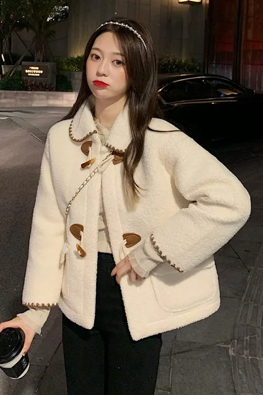 Осенняя Корейская куртка 2021 новая свободная с длинным рукавом и воротником-поло