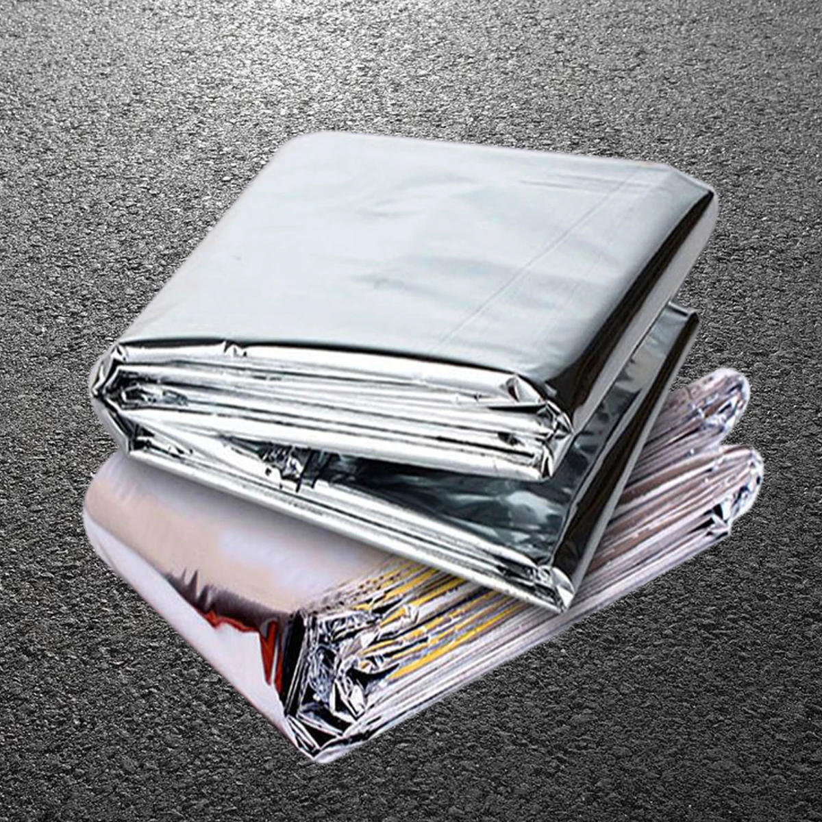 2 шт. 210*130 см теплый майларовая пленка складное тепловое светоотражающее одеяло