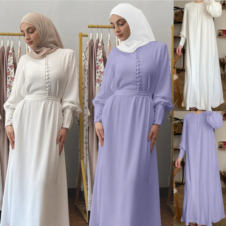 Дубай, осень 2021, искусственное платье, арабские мусульманские женские кафтан Jilbab Abaya, мусульманская Этническая туника, Платье макси с бисеро...