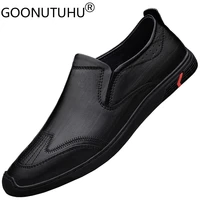 fashion mens shoes casual genuine leather loafers male classics brown black slip on shoe man comfortable driving shoes for men