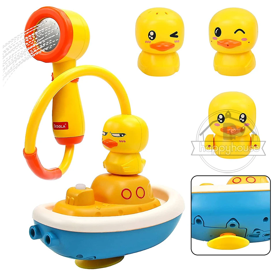 

Baby Bath Toys for Kids Electric Duck Sucker Bath Toys Spray Water Toys for Kids Baby Shower Pool Bathtub Toy Sprinkler Baby Toy