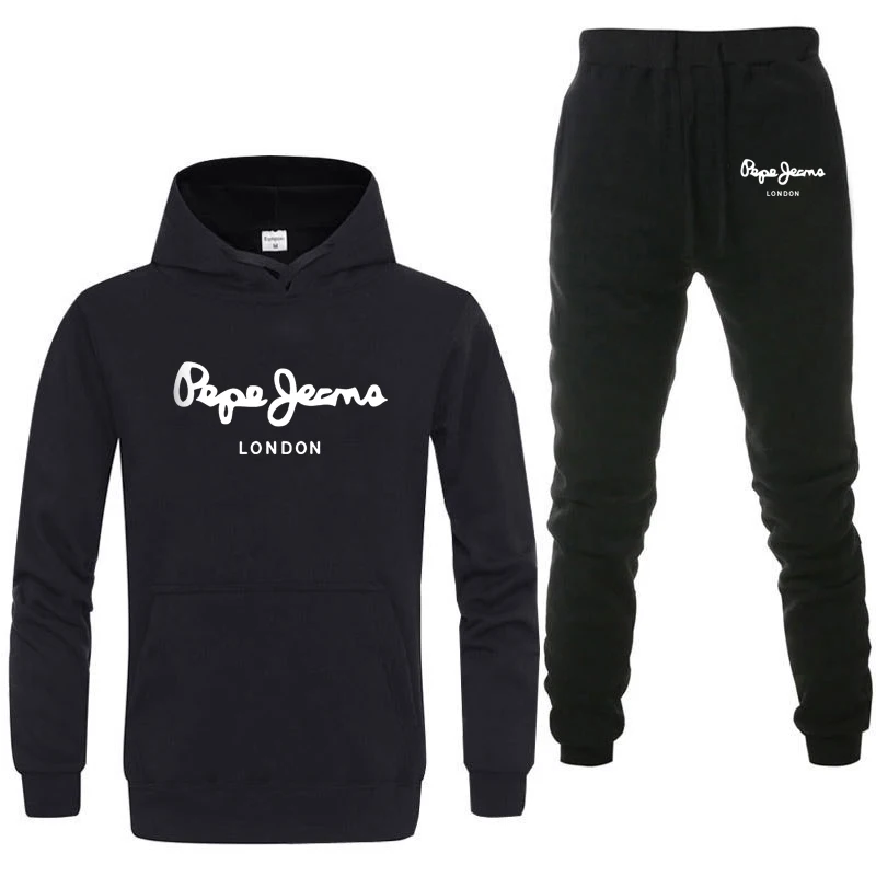 

Men's Hoodie sweater men's fashion new letter cotton sweater men's suit two piece leisure sports 2021 NEW
