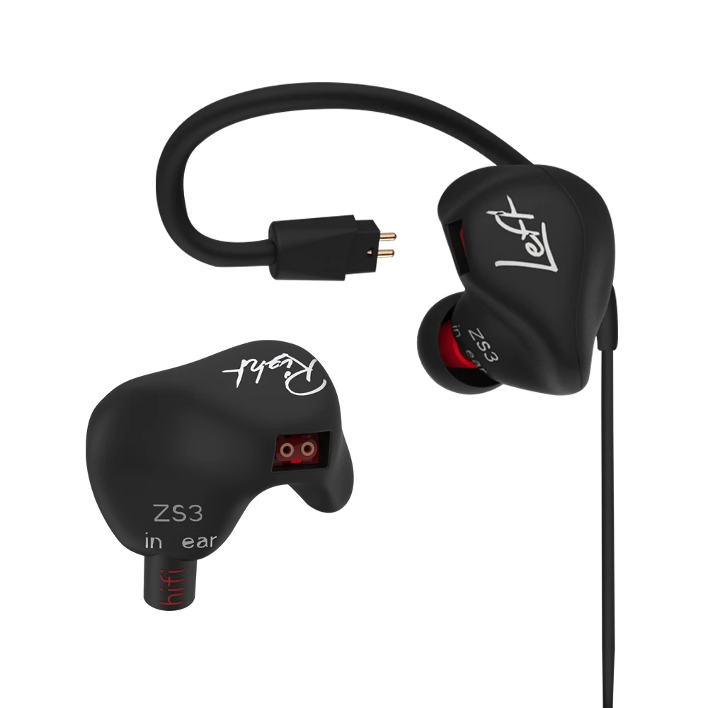 

Наушники KZ ZS3 Hi-Fi 1DD, проводные, с шумоподавлением, с микрофоном