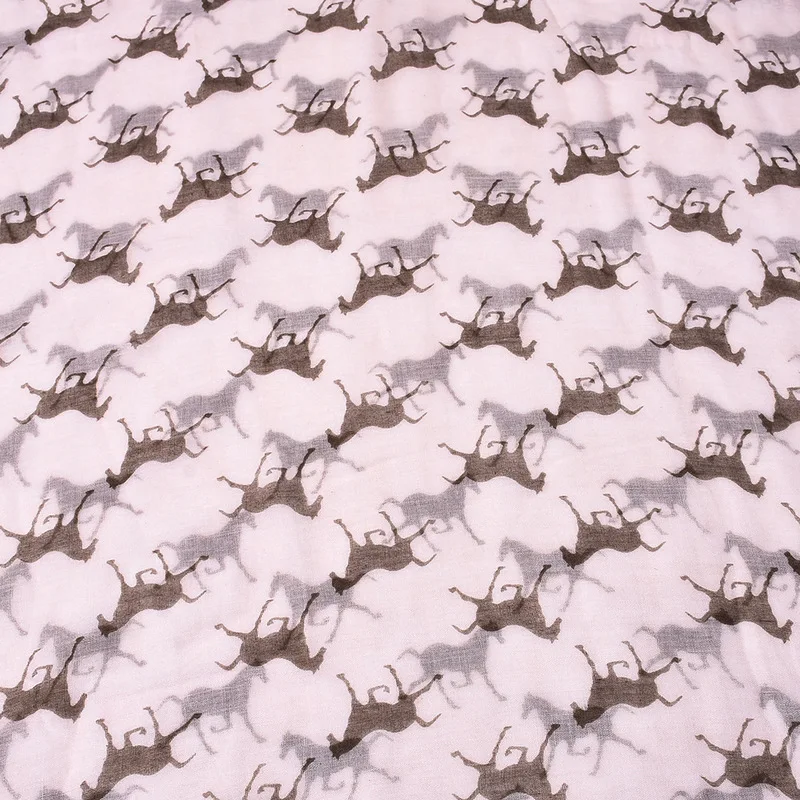 10 г-жа Цвет печать новый шарф лошадь с животными оптовая продажа трансграничной