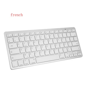 1set wireless keyboard mouse slim bluetooth keyboard with mouse french letters bt pc keypad for laptop notebookmacbook pro free global shipping