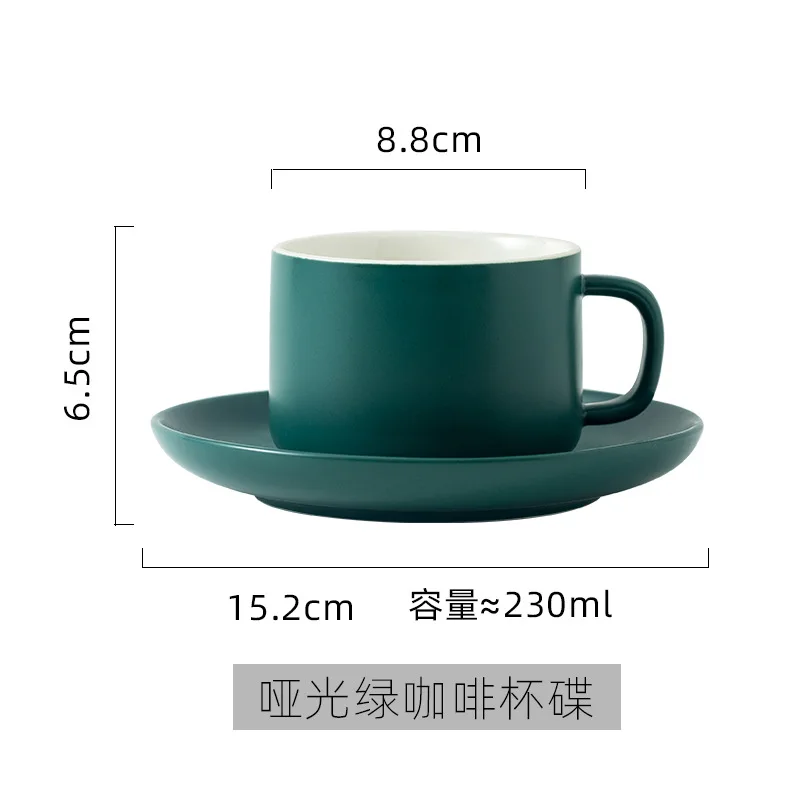 

Ceramic Coffee Cup And Saucer Set Travel Eco Friendly Modern Travel Reusable Cup European Filizanki Do Kawy Drinkware BD50CS