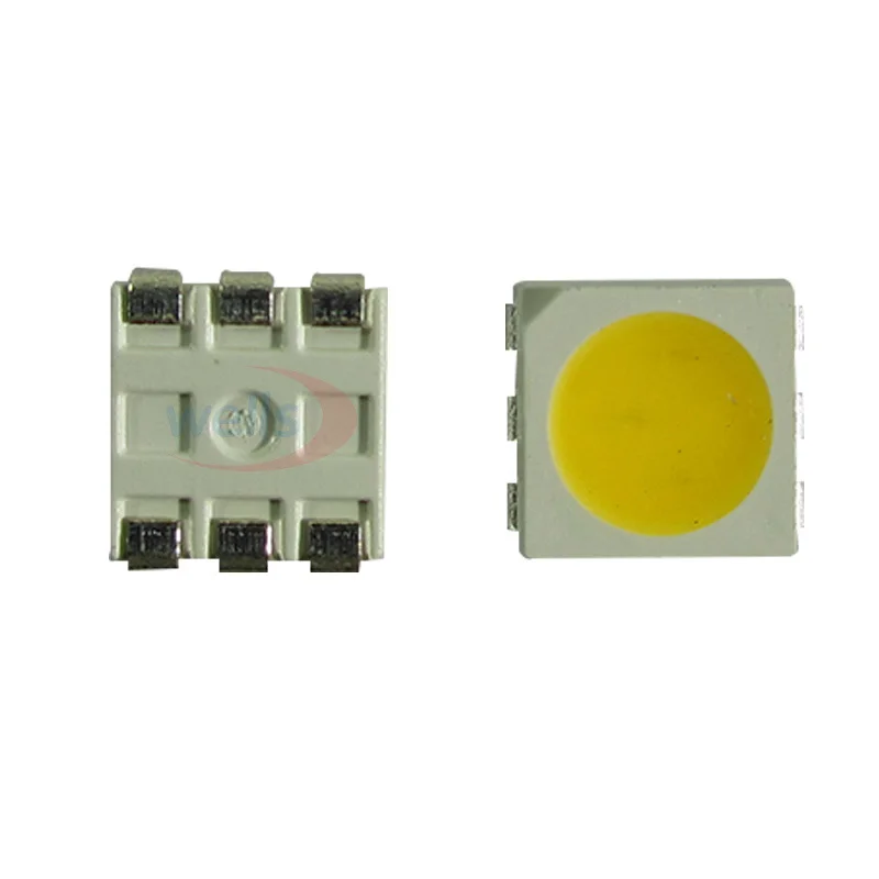 1000 шт. PLCC-6 5050 SMD 3-CHIPS белый/теплый белый/RGB светодиодный чип 10000mcd светильник | Лампы