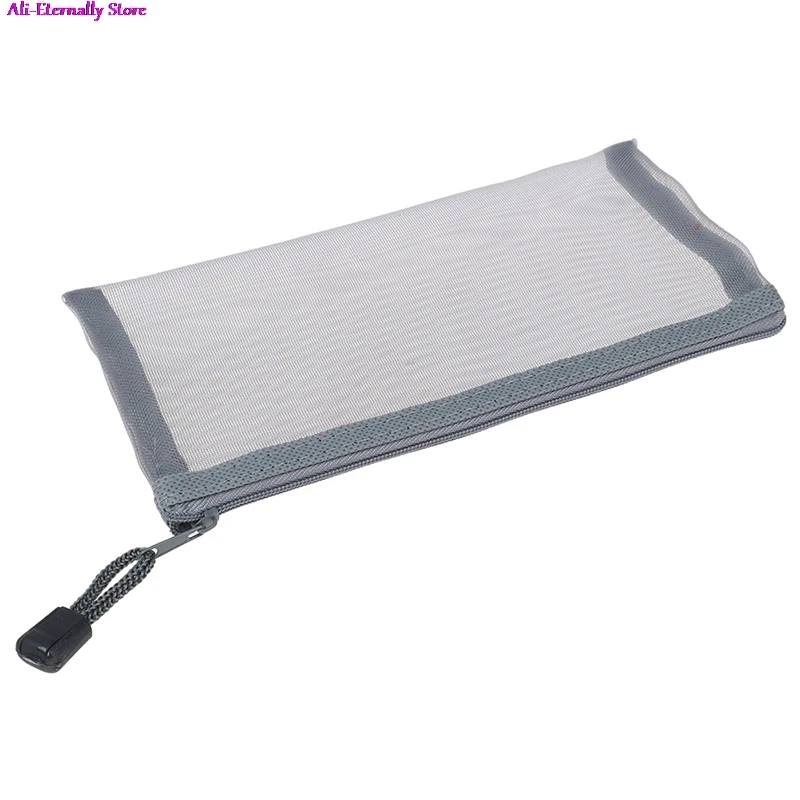 

Simple Transparent Mesh Pencil Case Office Student Pencil Cases Nylon School Supplies Pen Box