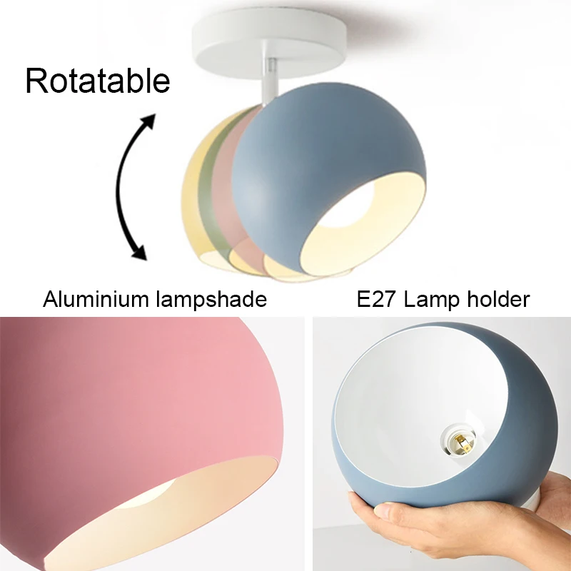 Светодиодный потолочный светильник винтажные Вращающиеся промышленные