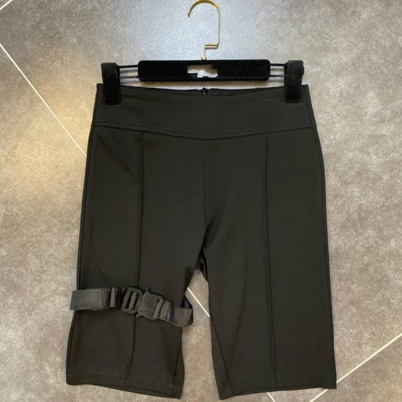 DEAT 2021 летние новые модные повседневные Лоскутные обтягивающие брюки на молнии