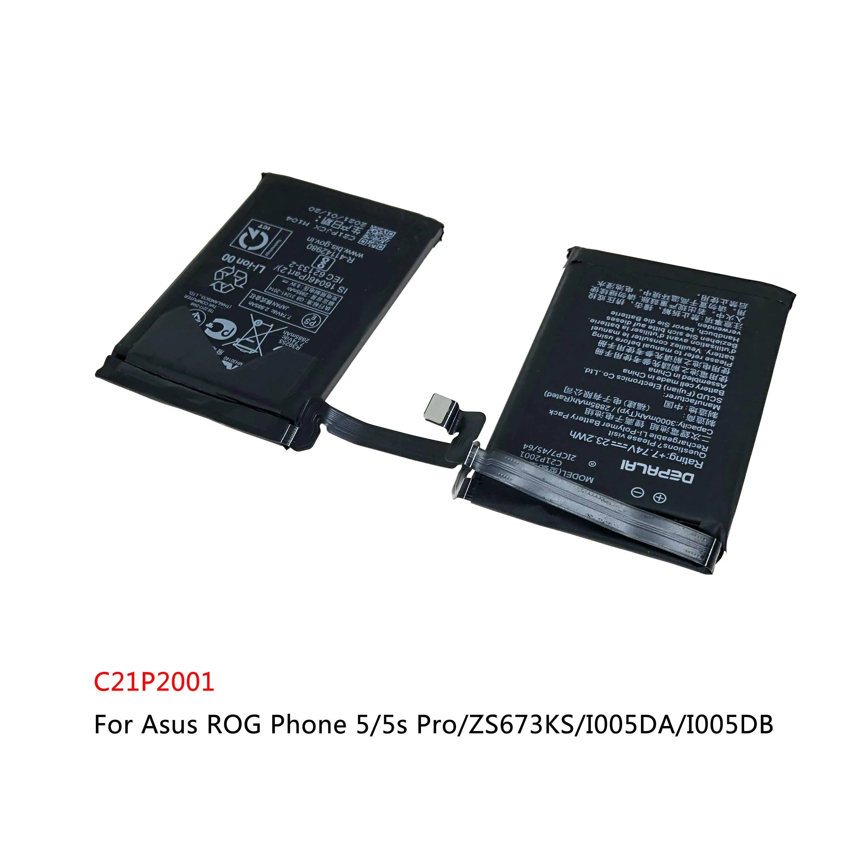 c21p2001 rog phone 5 5s pro c11p1904 c11p2003 battery for asus zenfone7 7pro 5g zenfone 8 zenfone8mini zs673ks i005da i005db free global shipping