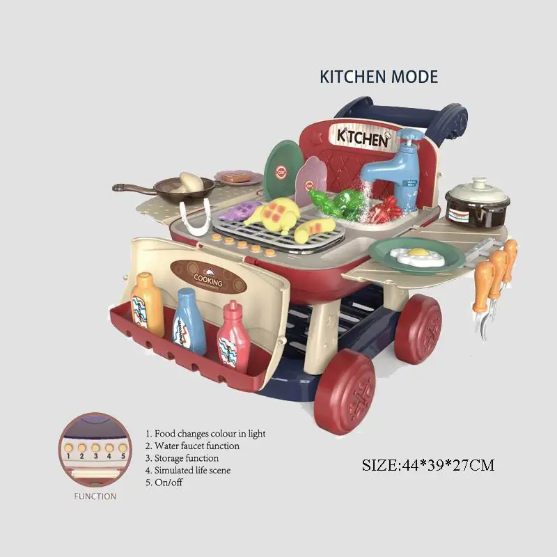 Любимый магазин 2020 2 в 1 4 имитация домашний игровой набор Кухонная Тележка для