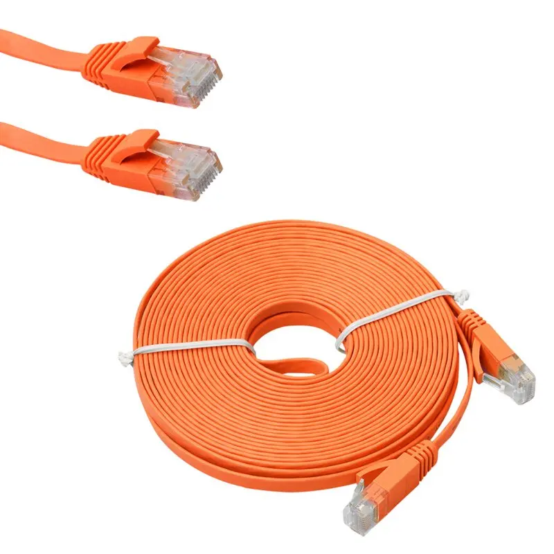 Универсальный 1 м 2 3 5 10 CAT 6 плоский UTP Ethernet кабель RJ45 патч LAN линия сетевой