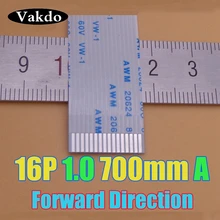 5X Новый 16 pin FFC FPC плоский гибкий кабель шаг 1 0 мм 70 см длина 700