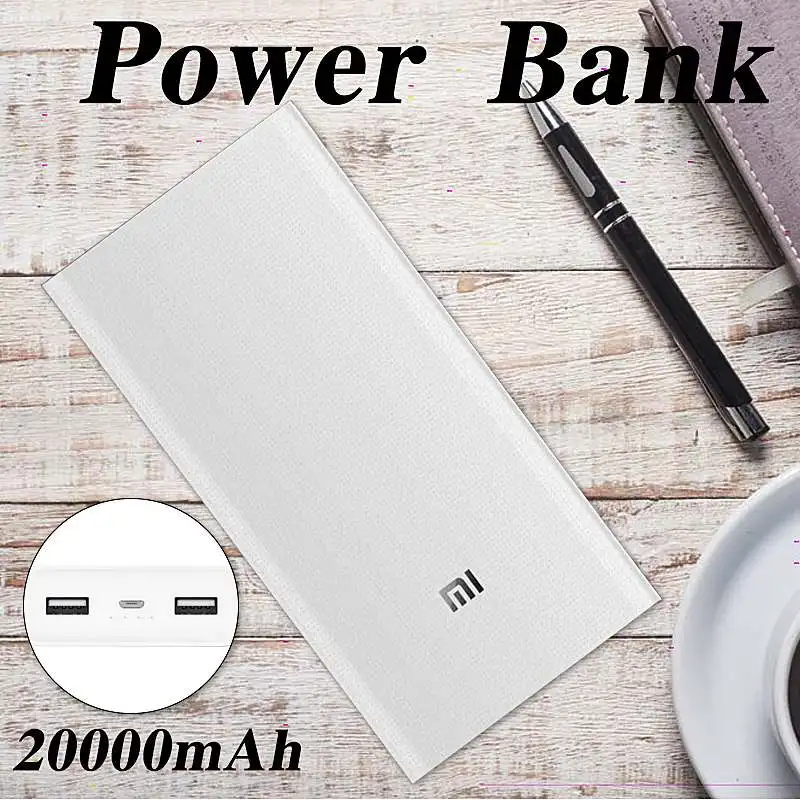 Original Xiaomi Power Bank 2C 20000mAh 18W Max Quick Charge 3.0 Polymer Power Bank Charger For Xiaomi Mi9 Charger S10 Plus