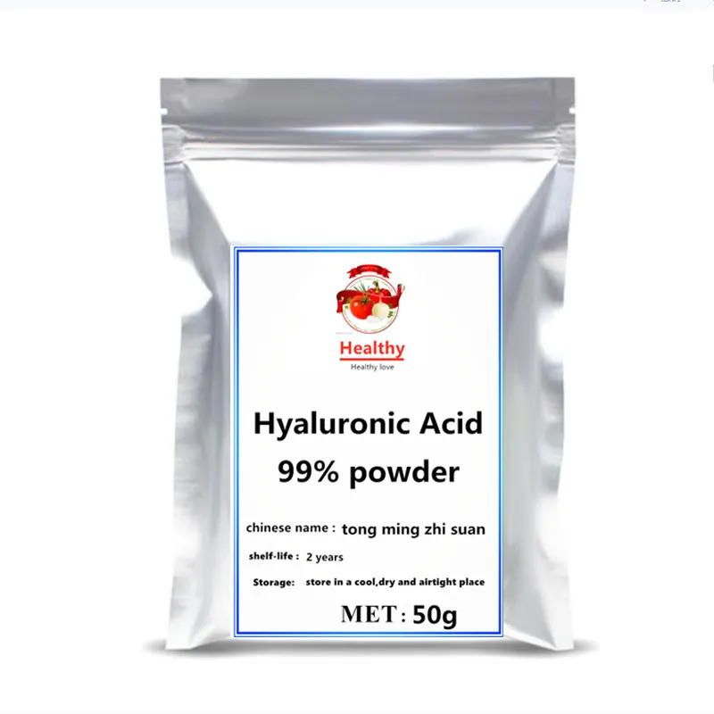 Hot sale 99% Hyaluronic Acid Powder Cosmetic HA Low Molecular Weight Moisturizing Anti-ultraviolet skin whitening |