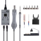 PJLSW 8878D цифровой двойной 2 в 1 SMD горячего воздуха паяльная станция Вентилятор тепловые пушки Сварочное ремонт железной инструмент VS 8586