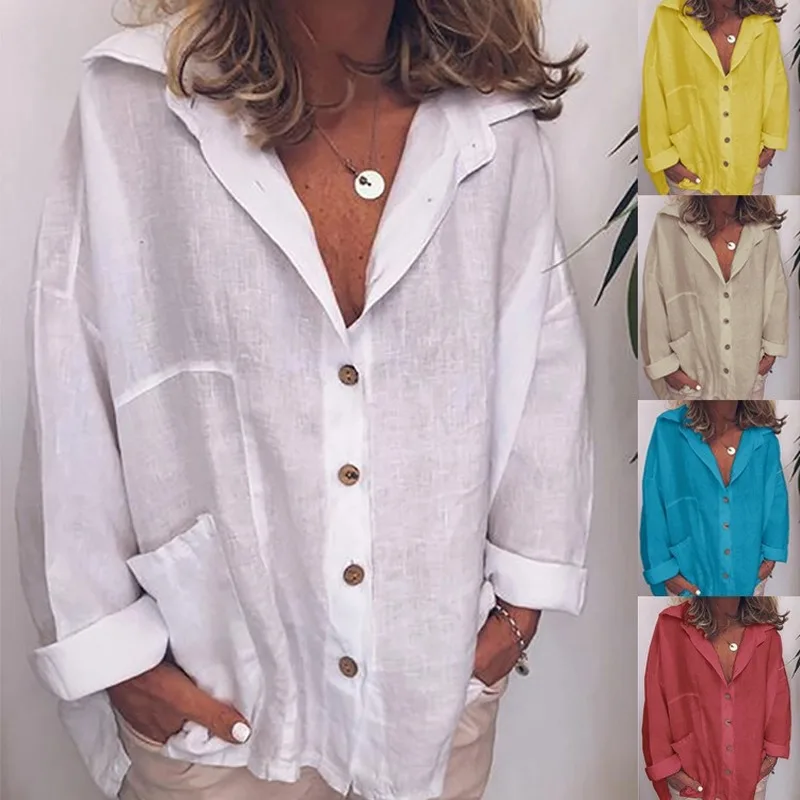 

Women's Wear Women's Shirt 2021 Spring and Autumn Long Sleeve Shirt Women White Blouse