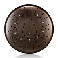 hluru steel tongue drum 6 inch 11 note ultra wide range percussion instrument hand pan drum tank drumsquare