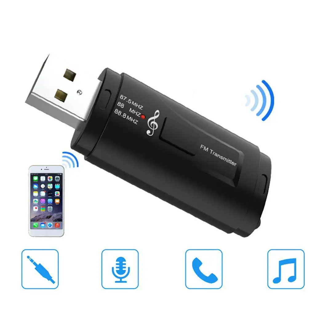 Aux Bluetooth 3 5 мм USB беспроводной автомобильный аудиоприемник A2DP музыкальный