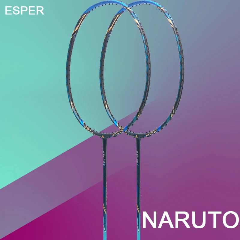 ESPER профессиональная ракетка для бадминтона 4U углеродное волокно легкая графитовая ракетка высокого качества высокого напряжения с струной и подарками