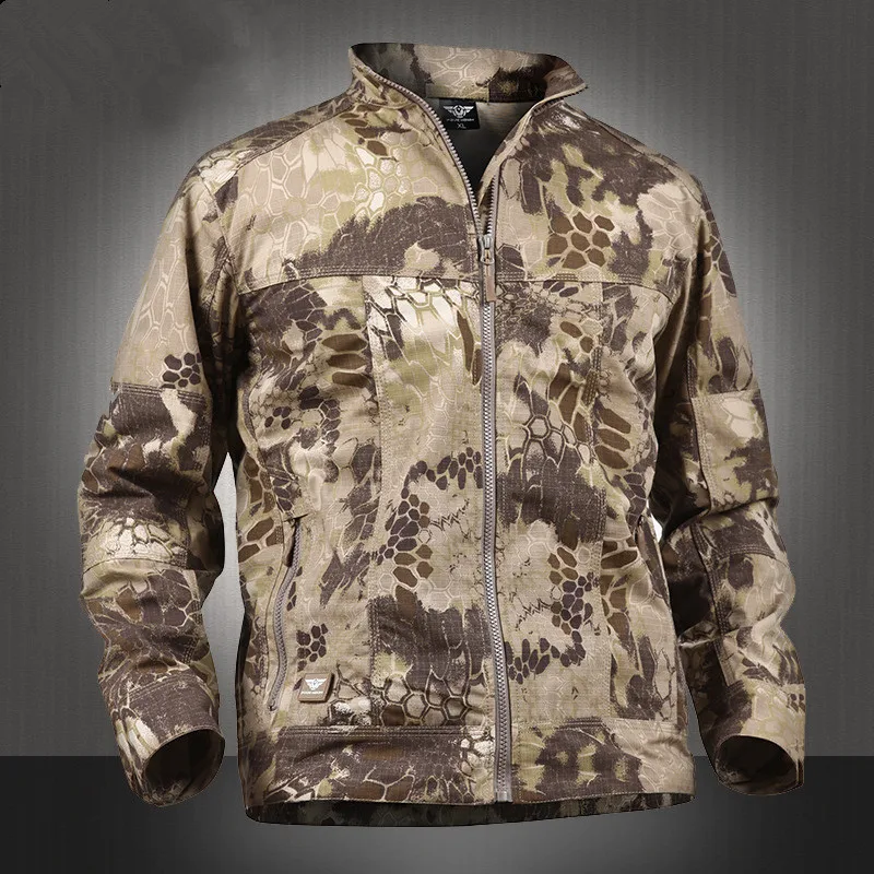 Hunting Jacket Men Fall Winter Long Sleeve Tactical Camouflage Camo Coats Waterproof Windproof Male Military Outdoors Clothes