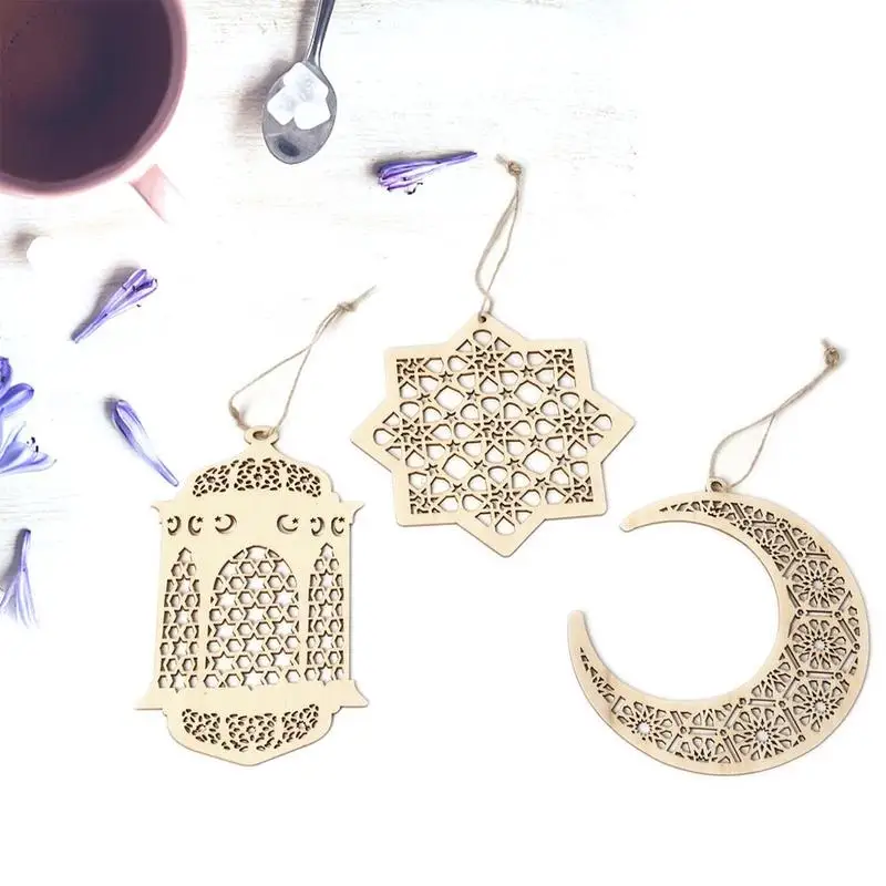 Полая декорация в виде муамана стиле ислама ИД Рамадан деревянный фонарь Золотое