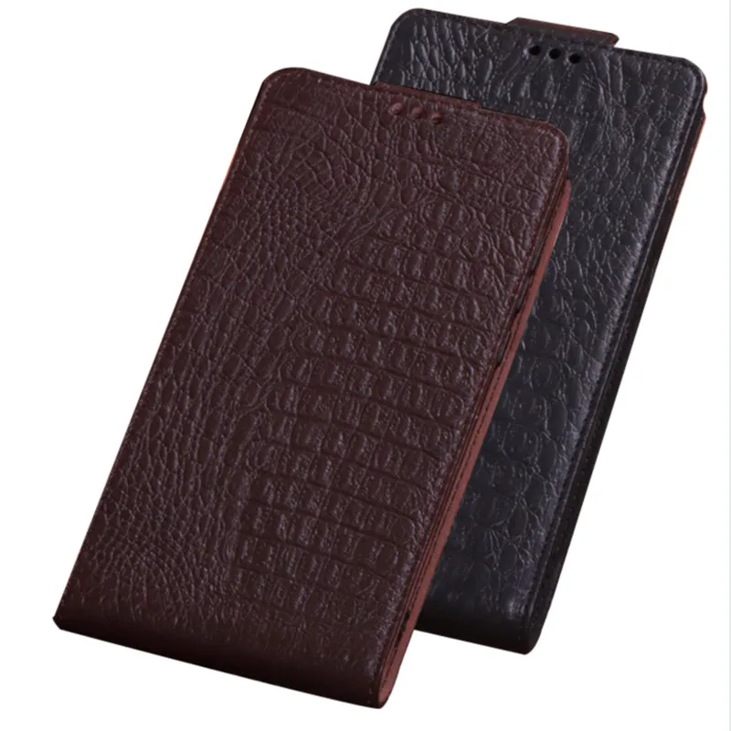 

Luxury Genuine Leather Vertical Mobile Phone Holster Cases For Huawei Honor 10 Lite/Honor 10/Honor 10i Phone Case Up and Down