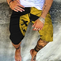 mens 3d summer fashion shorts hawaiian beach pants drawstring waist loose large size s 6xl joker xx smiley theme