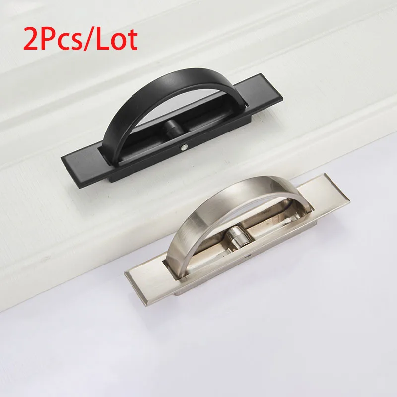 2 шт./лот татами скрытые дверные ручки из цинкового сплава встраиваемые