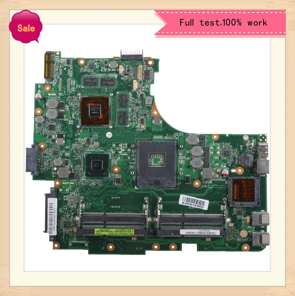 

Материнская плата для ноутбука ASUS N53SV REV.2.2 HM65 N12P-GT-A1 DDR3, материнская плата, полный тест 100% работы