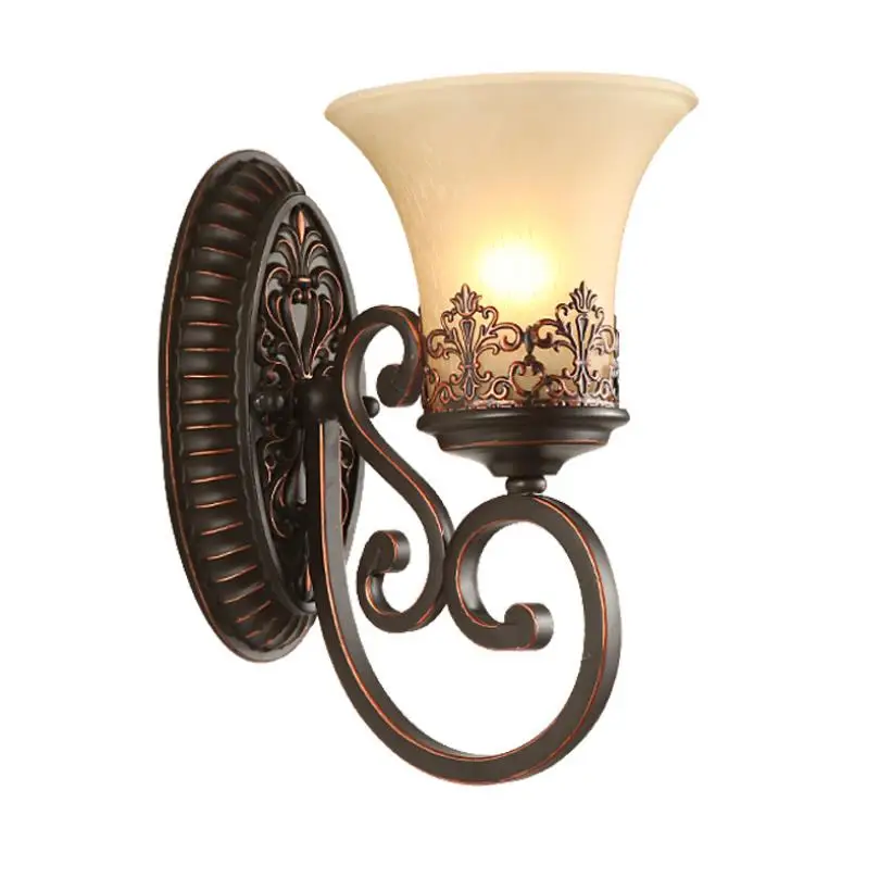 Европейская художественная винтажная настенная лампа для гостиной домашнее
