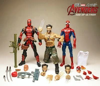 hasbro marvel action figure the avengers 4 movie version of wolverine 3x mens deadpool 2 infinite gloves movable doll model toy
