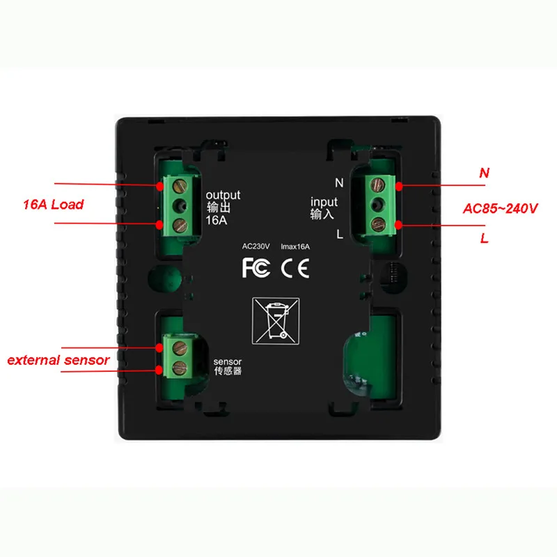 110В 120В 230В Все сенсорный экран температурный контроллер терморегулятор черный