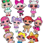Стикеры в стиле аниме, куклы-сюрприз LOL, одежда наклейки Патчи, декоративная кукла с вышивкой, детские подарки на день рождения и Рождество