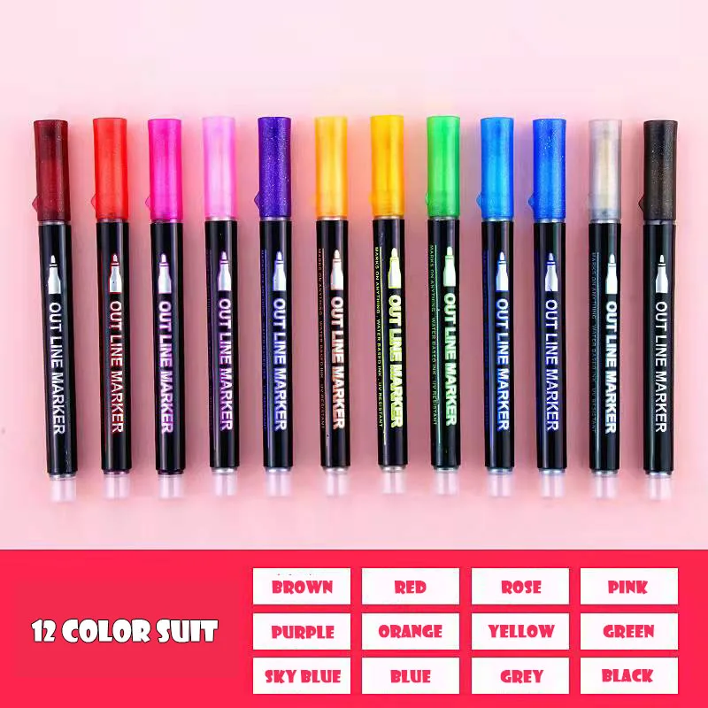 Чернила Pingment устойчивые к УФ-излучению водонепроницаемая маркерная ручка с