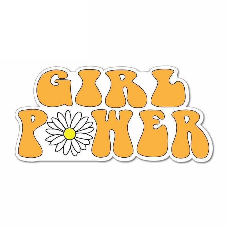 

Personality Car Sticker for Girl Power Hippy Feminist Sign PVC JDM Bumper Truck Graphics Waterproof Cover Scratch Anime 13cmX6cm