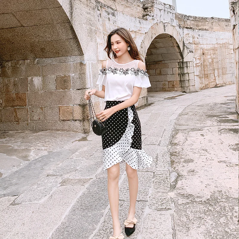 Новые летние платья 2019 года модные блестящие и облегающие комплект из двух