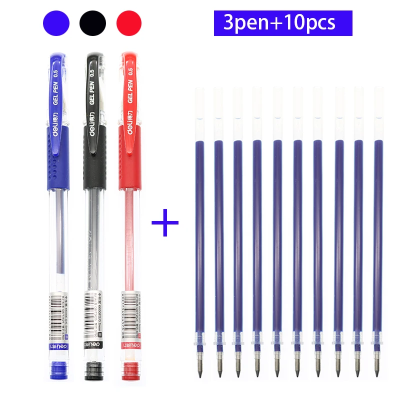 0 5 мм пуля гелевая ручка цвет: черный Синий Красный канцелярский подарок для