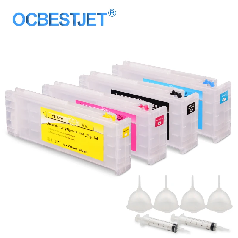4 цвета/набор T6871-T6874 T6871 пустой многоразовый картридж с чипом для Epson SureColor S30600 S50600