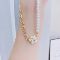 bunta ins hot sale all match clavicle rope necklace quality pearl exquisite flower necklace temperament luxury trendy jewelry