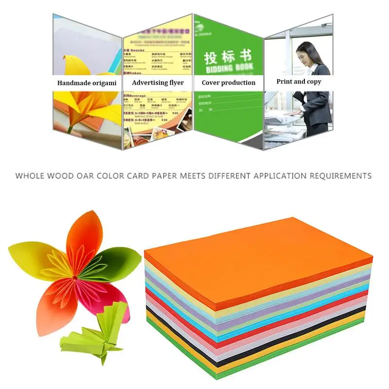 

160gsm A4 100pcs Coloured Copy Paper Coloured Printer Paper Coloured Paper Card Universal Stationery Printing Writing Premium