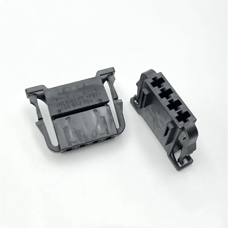 

5pcs/lot 4 Pin/Way Brake Light Switch/Door Speaker Plug Car Connector With Terminal For Volkswagen Tiguan 4D0972704