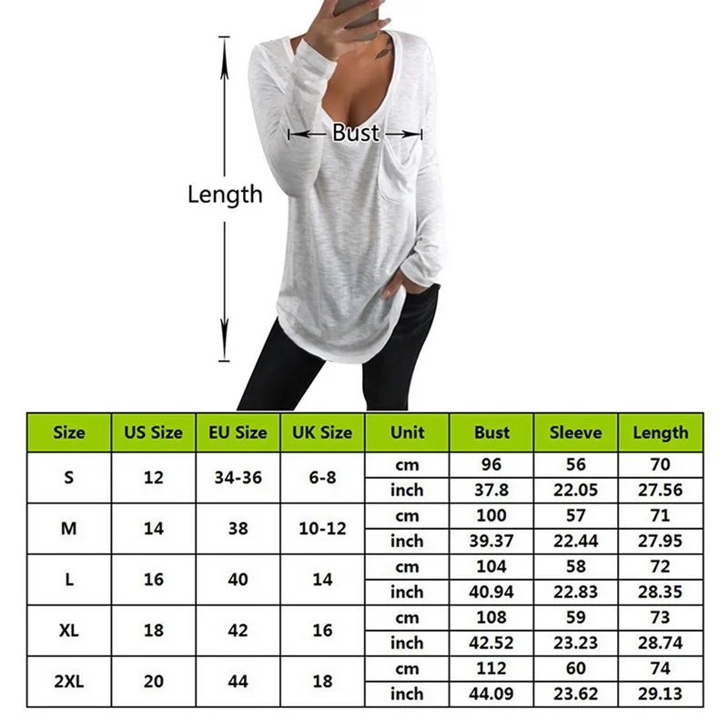 

2019 Solid Oversized Tshirt Women Sexy Deep V-Neck Camiseta Mujer New Loose Casual Women Tshirt Cotton Full Sleeve Shirt