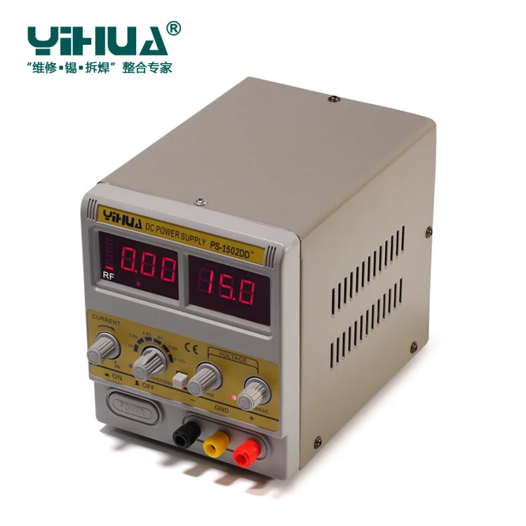 YIHUA 1502DD + Регулируемый DC Питание 0 2A 15V Цифровой Дисплей телефон ремонт блок